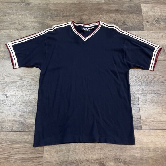 Vintage Y2K Sideout Blue White Red Oversized Short Sleeve T-Shirt - Men's Large - Picture 1 of 6